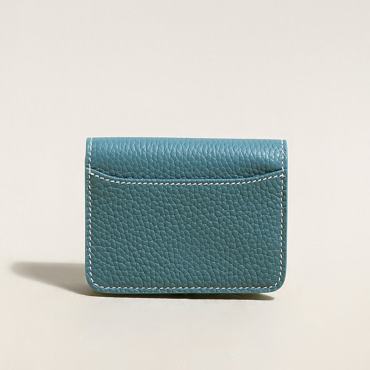 Slim Leather Wallet with Detachable Strap – Pebble-Grain Mini Crossbody Wallet & Clutch