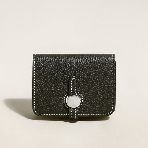 Slim Leather Wallet with Detachable Straps - 0cm