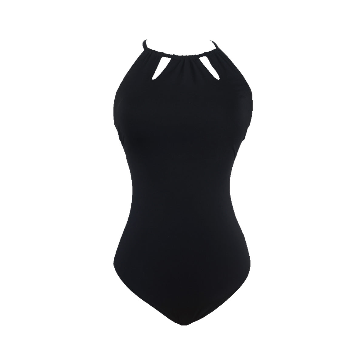 slimming backless tummy control swimsuit in black all black 4