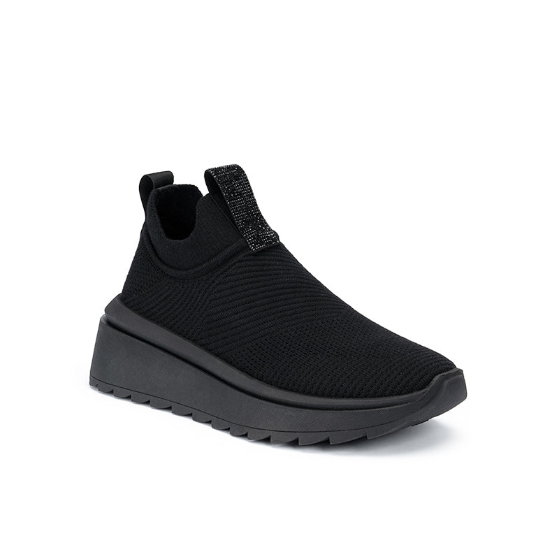 Slip-On Knit Wedge Sneakers – Lightweight Walking Shoes