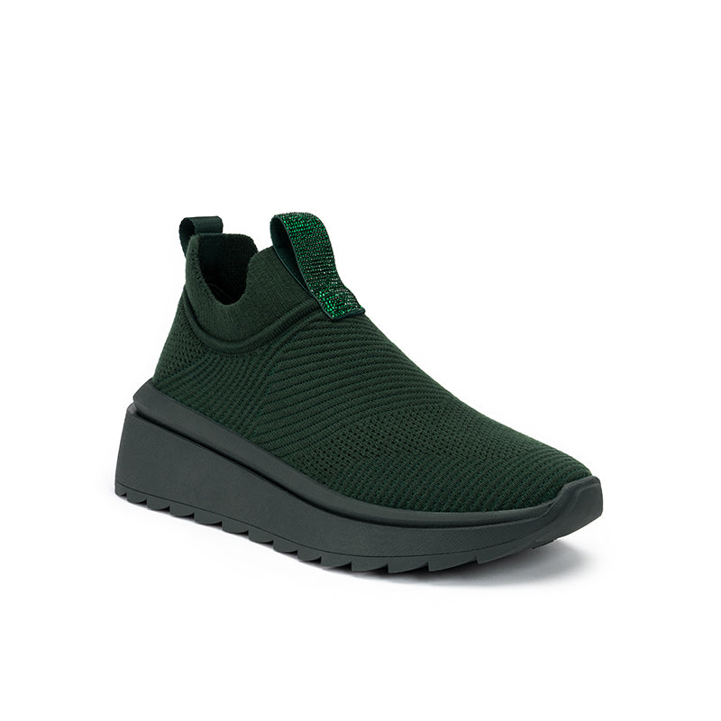 Slip-On Knit Wedge Sneakers – Lightweight Walking Shoes