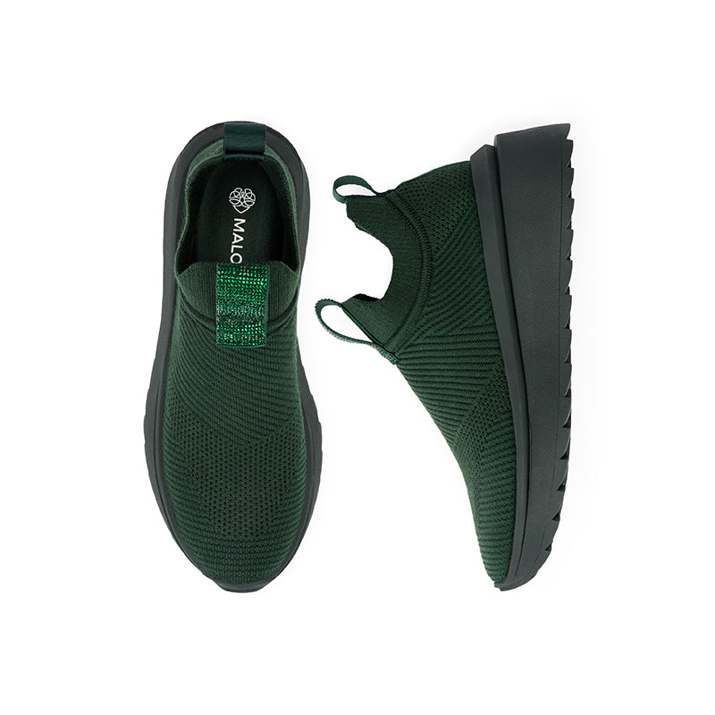 Slip-On Knit Wedge Sneakers – Lightweight Walking Shoes