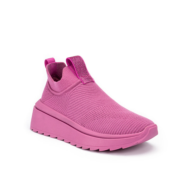 Slip-On Knit Wedge Sneakers – Lightweight Walking Shoes