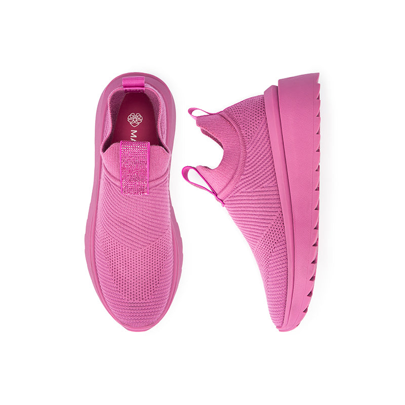 Slip-On Knit Wedge Sneakers – Lightweight Walking Shoes