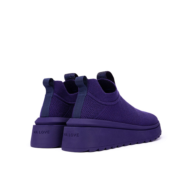 Slip-On Knit Wedge Sneakers – Lightweight Walking Shoes