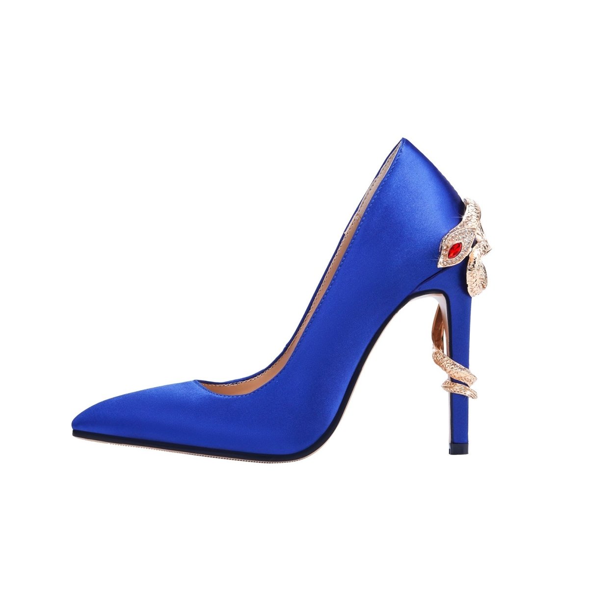 Slithering Crystal Serpent Stiletto Heel Pumps - 0cm