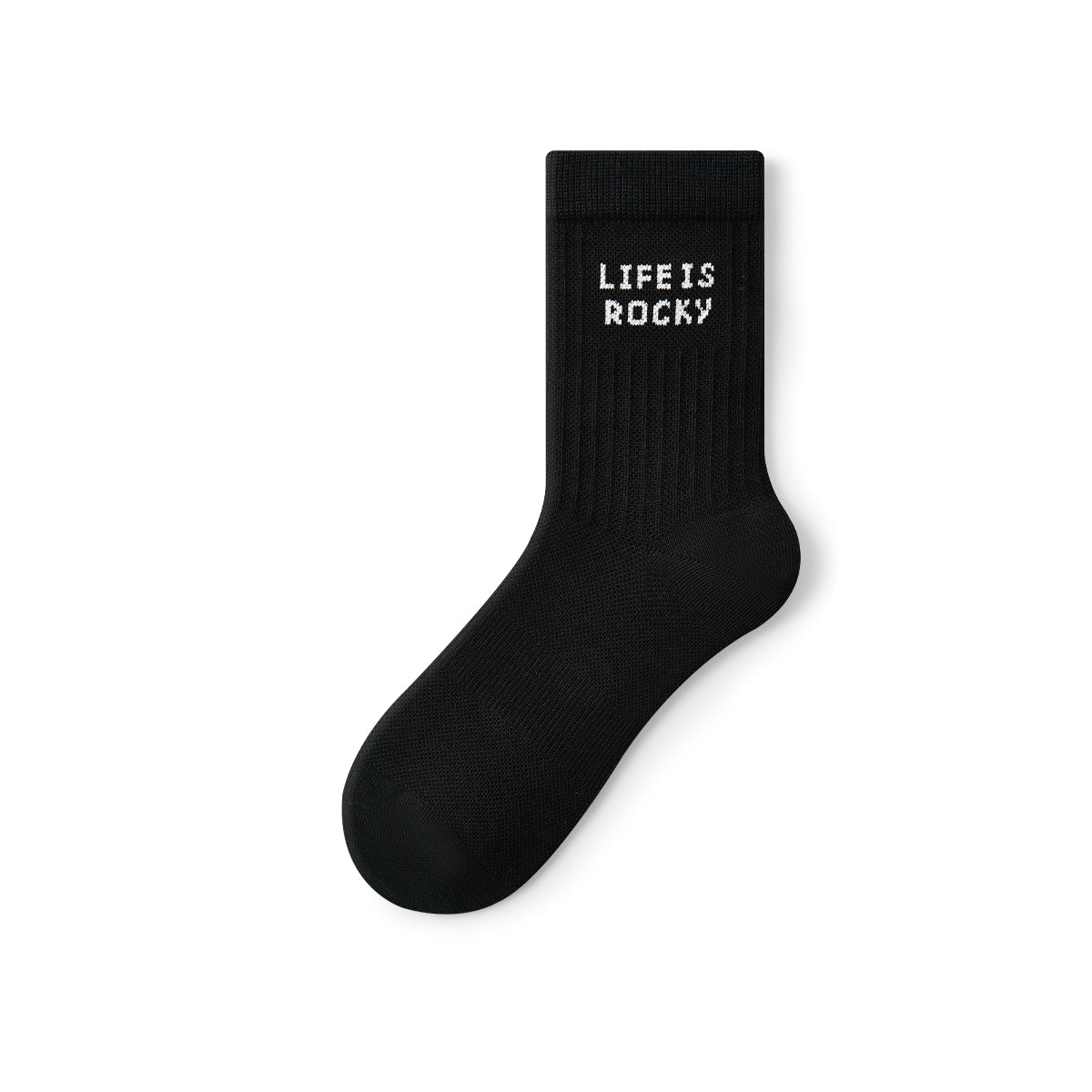 Slogan Embroidered Aesthetic Mid - Calf Socks – Women's 5 - Pair All - Season Crew Set