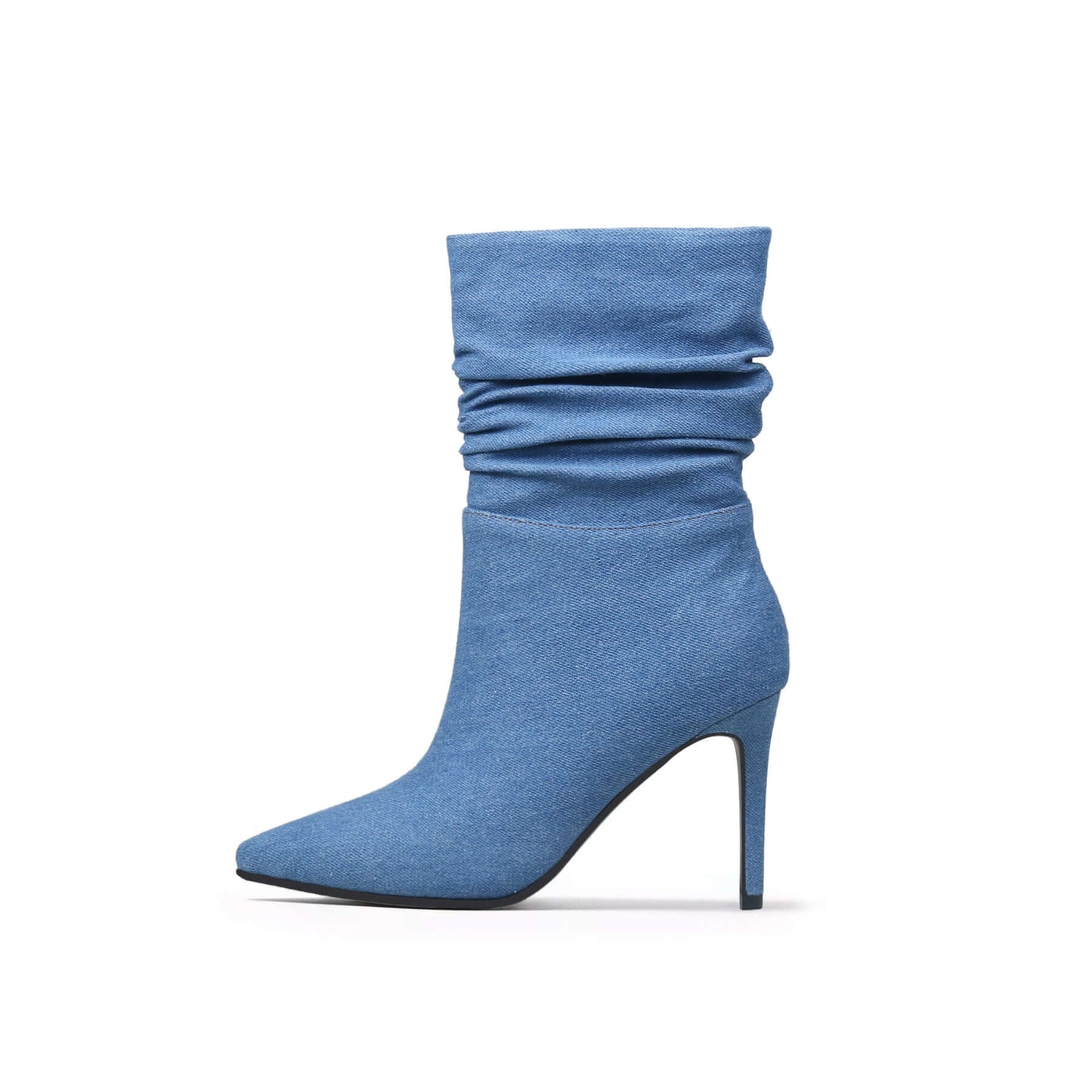 slouch stiletto denim blue boots all blue 1