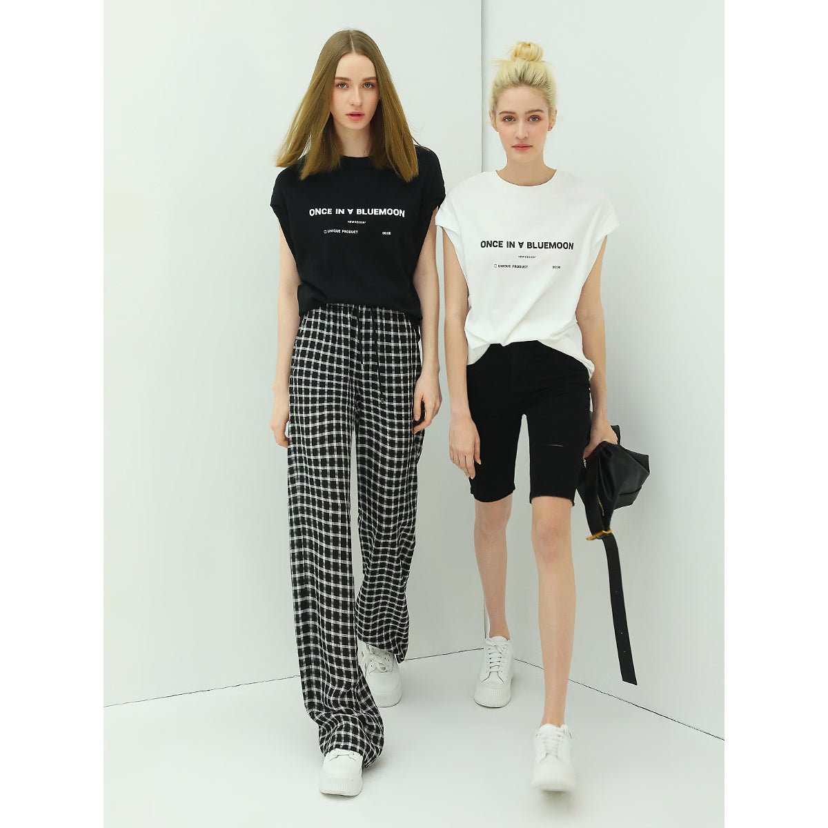 slouchy relaxed fit casual checkered pants all check 2