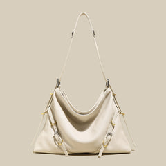 Slouchy V-Shaped Shoulder Bag