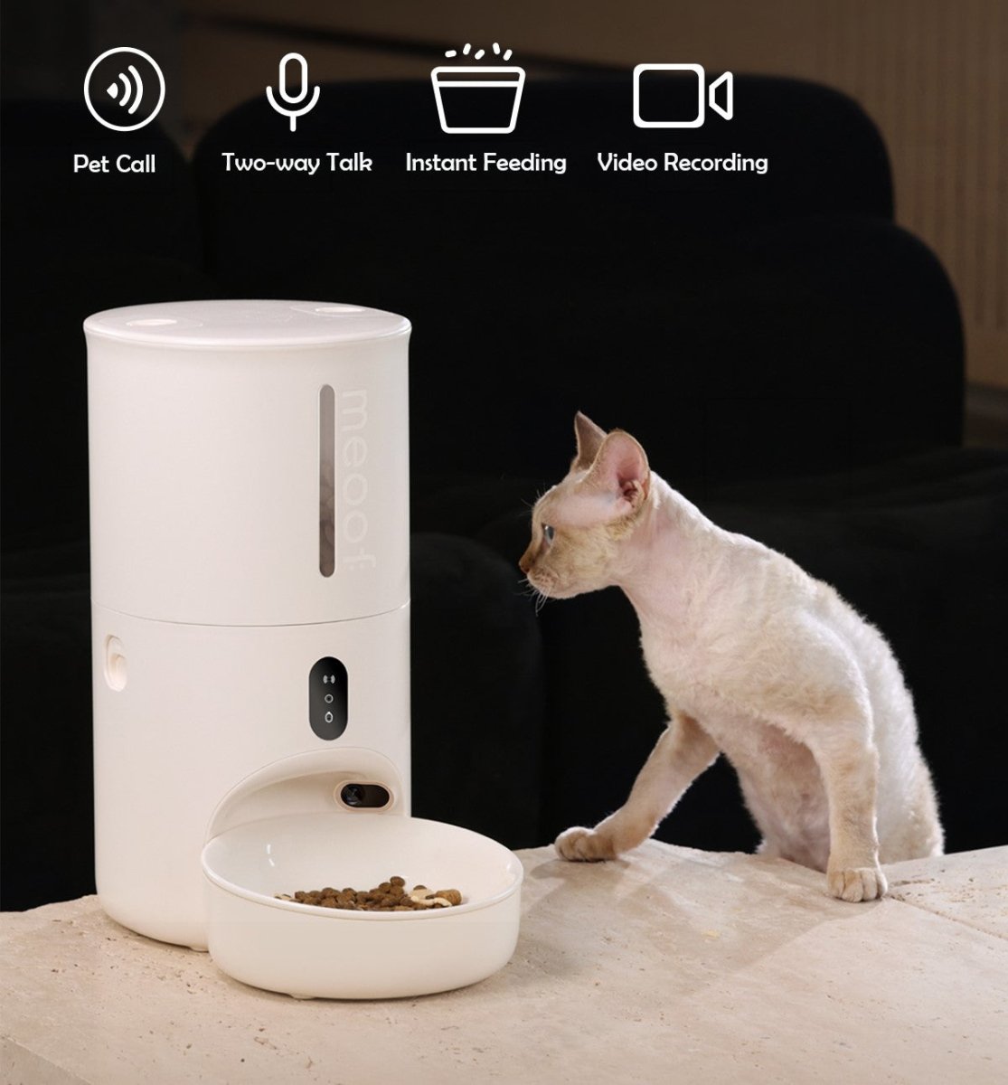 Smart Automatic Pet Feeder with Camera & App Control - 4L Capacity