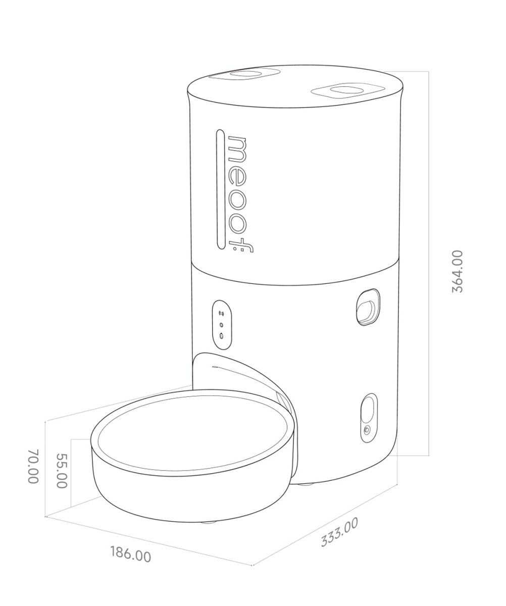 Smart Automatic Pet Feeder with Camera & App Control - 4L Capacity