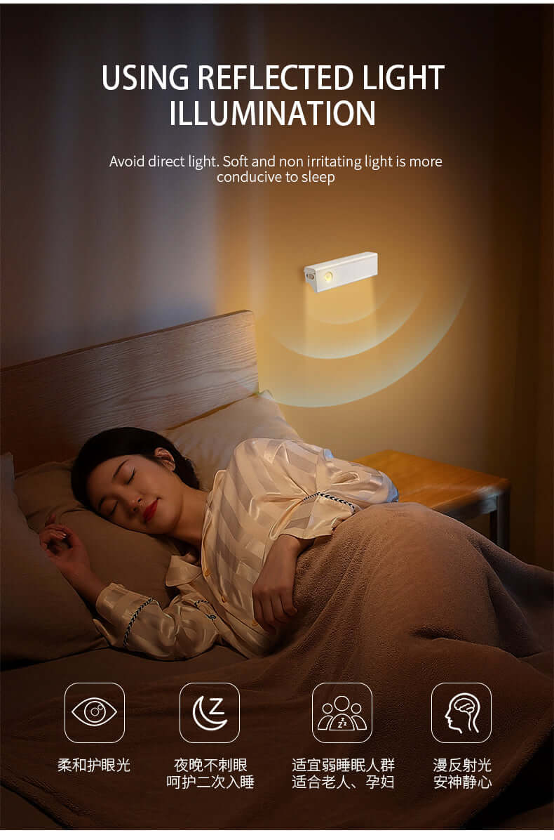 smart motion magnetic wall light white 13