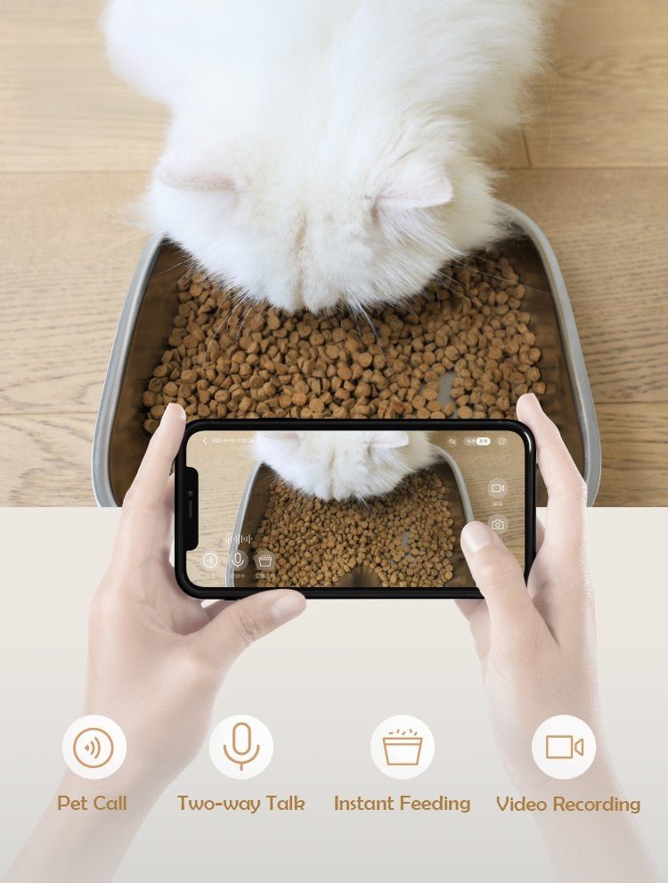 Smart Privacy Camera Automatic Pet Feeder