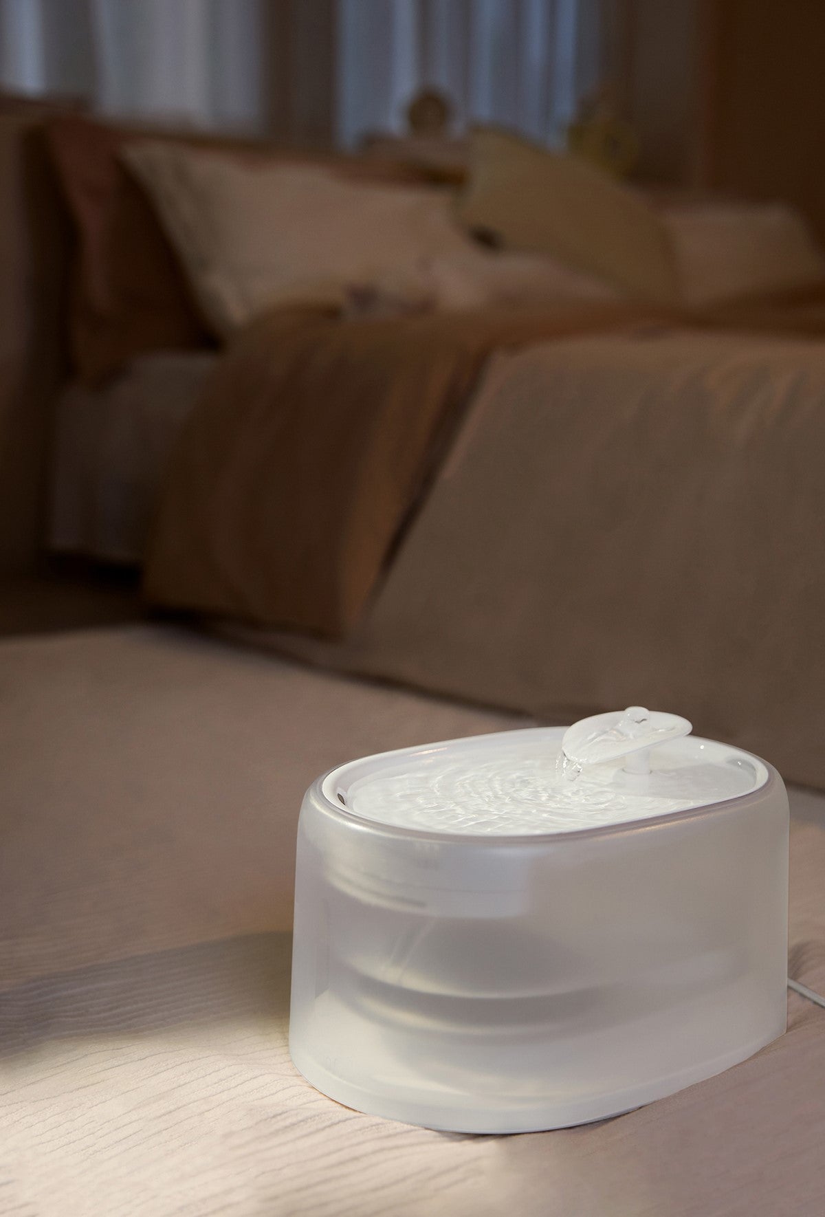 smart temperature uvc sterilization water fountain 4