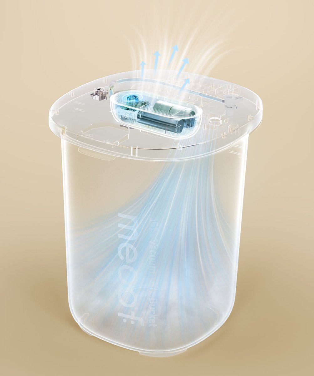Smart Vacuum Pet Food Storage Container with Active Dehumidifier
