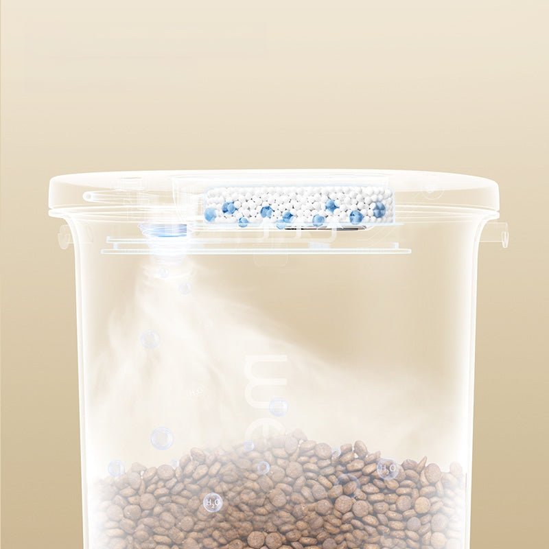 Smart Vacuum Pet Food Storage Container with Active Dehumidifier