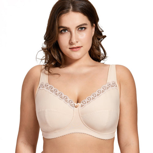 Soft Cotton Wireless Full Coverage Support Bra
