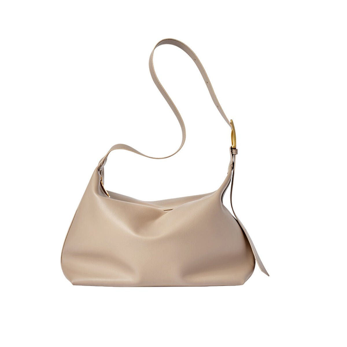 Soft Leather Slouch Shoulder Hobo Bag