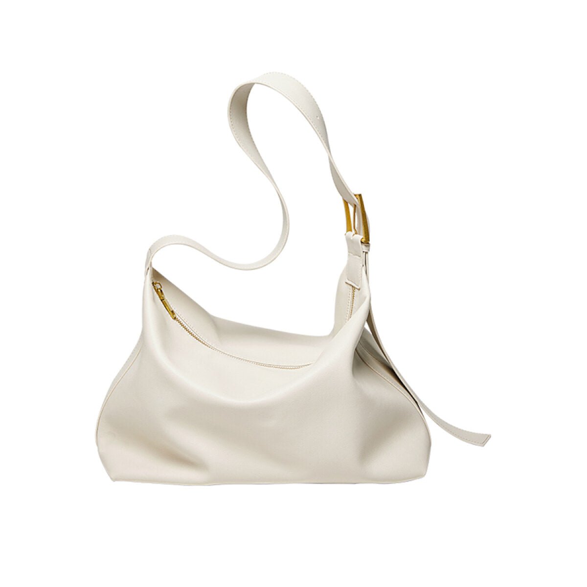 Soft Leather Slouch Shoulder Hobo Bag