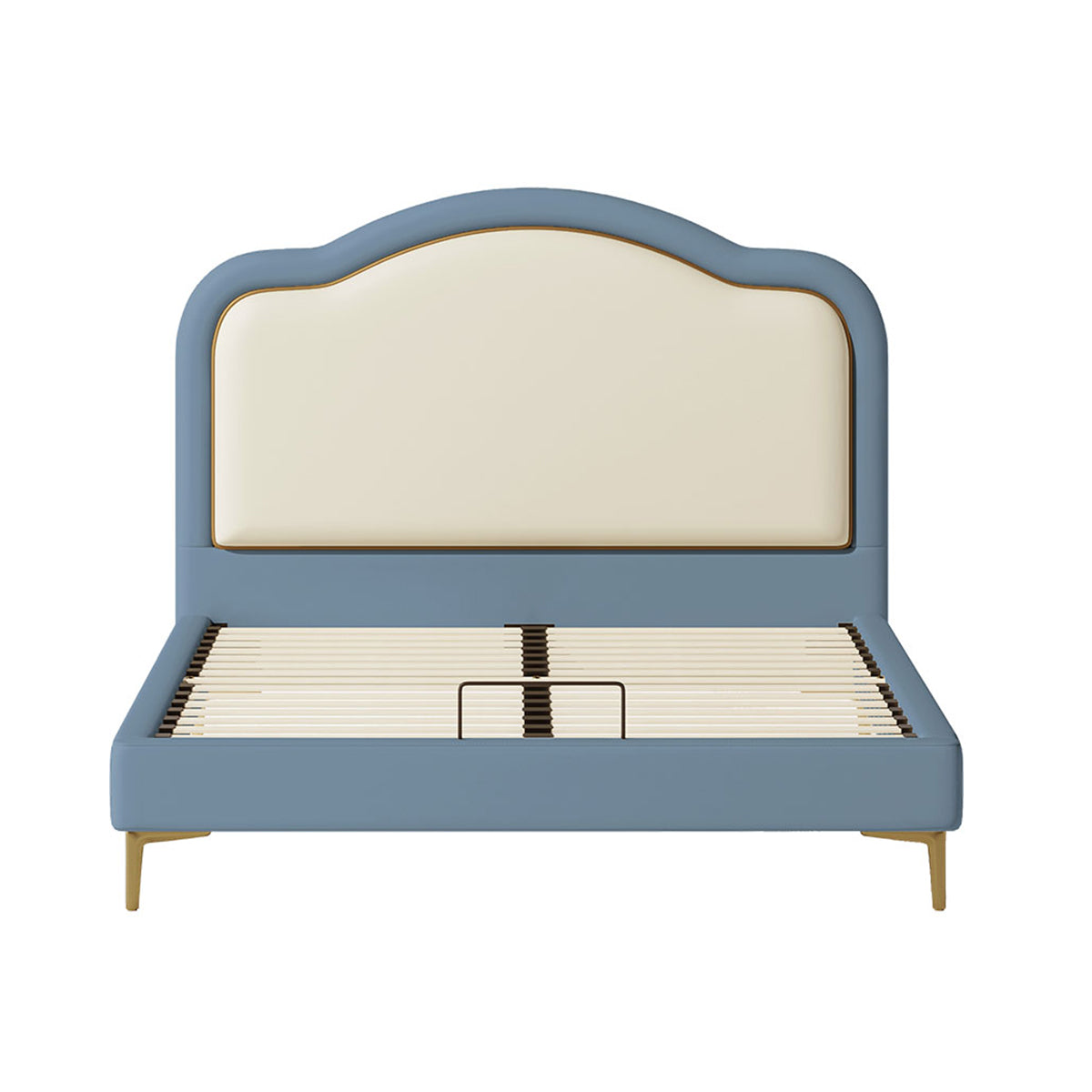 soft padded cloud bed with mattress all blue 6