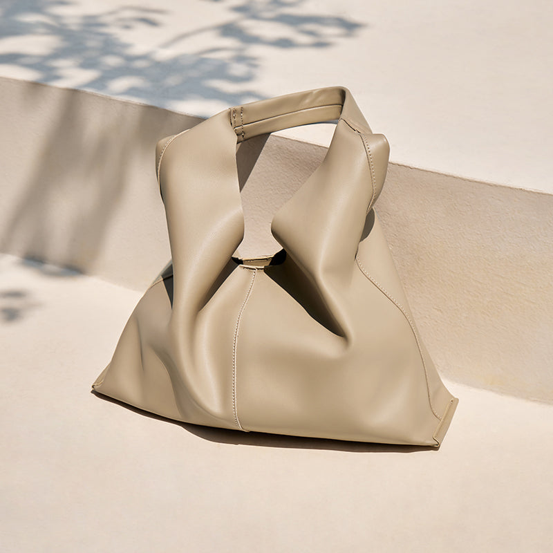 Soft Slouch Genuine Leather Oversized Tote Bag