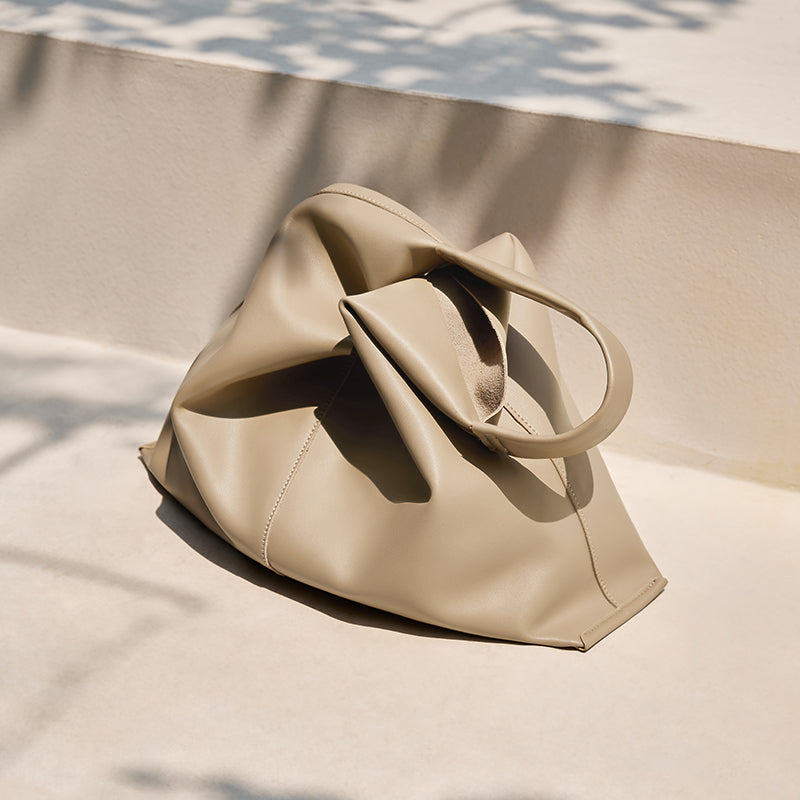 Soft Slouch Genuine Leather Oversized Tote Bag