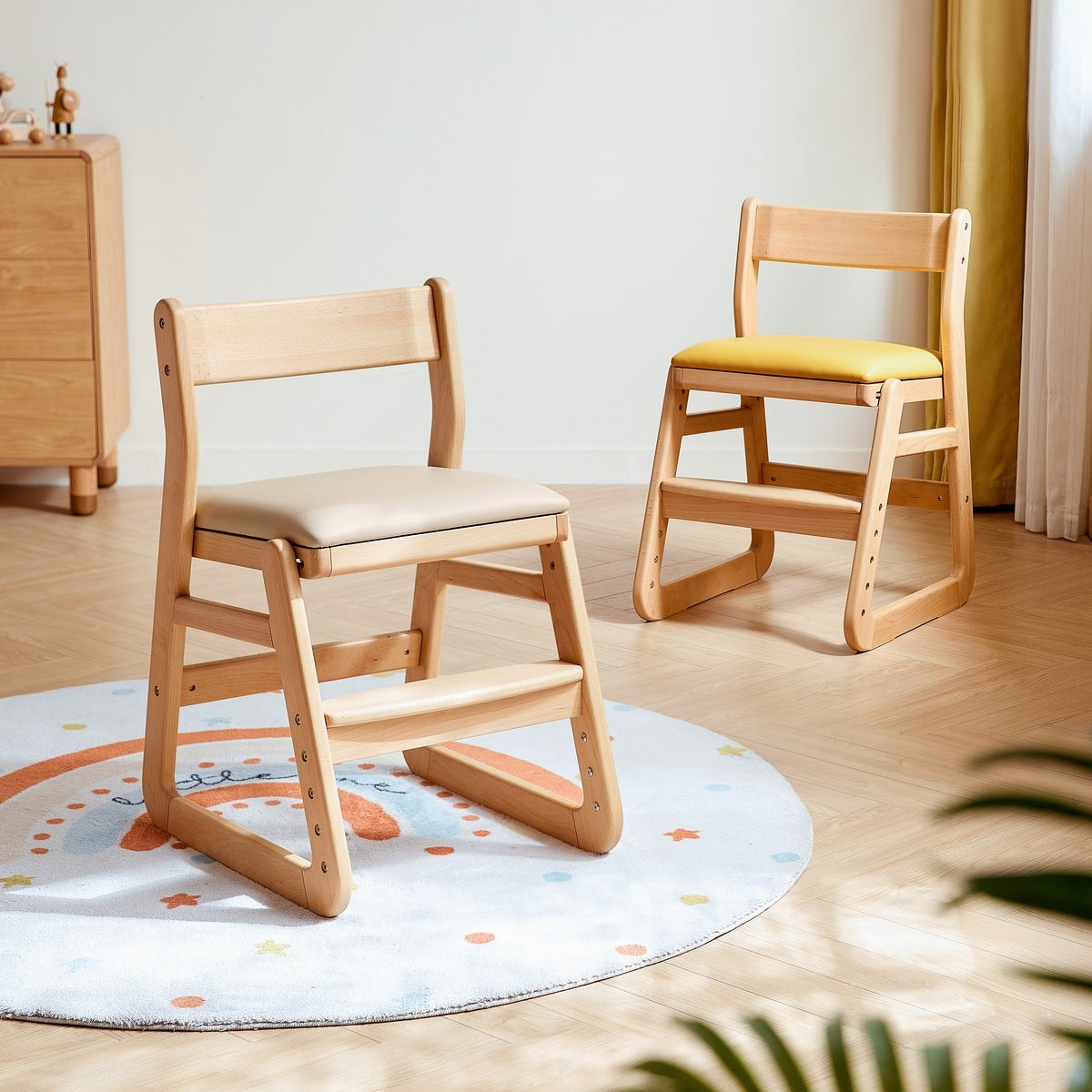 solid wood adjustable kids chair all 1