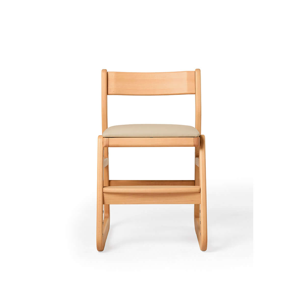 solid wood adjustable kids chair nude 5