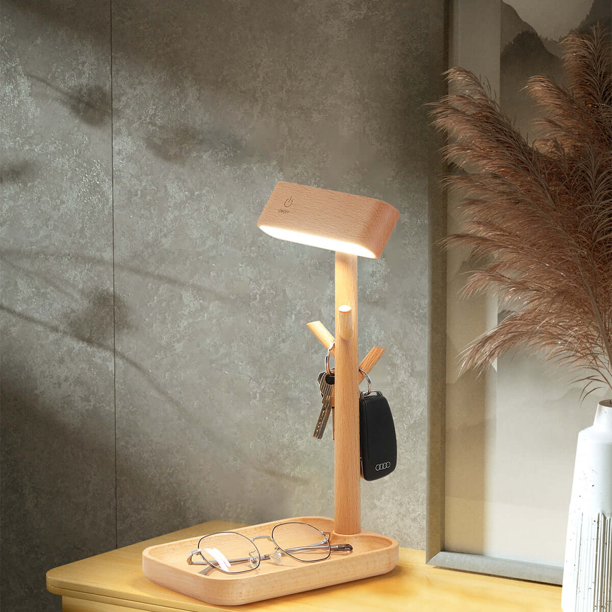 Lamp Racks Solid Wood Detachable LED Small Table Lamp & Rack Organizer | 0cm