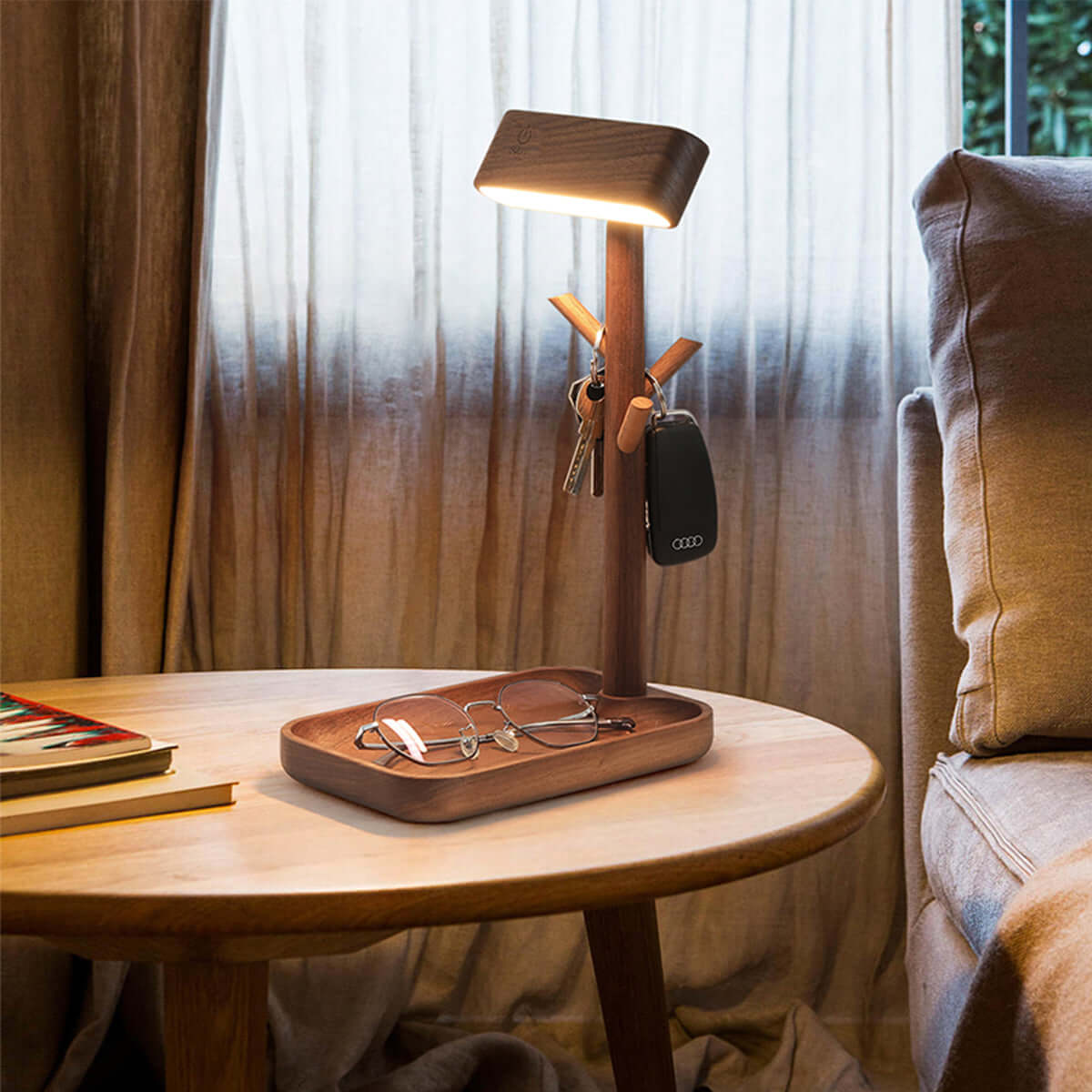 Lamp Racks Solid Wood Detachable LED Small Table Lamp & Rack Organizer | 0cm