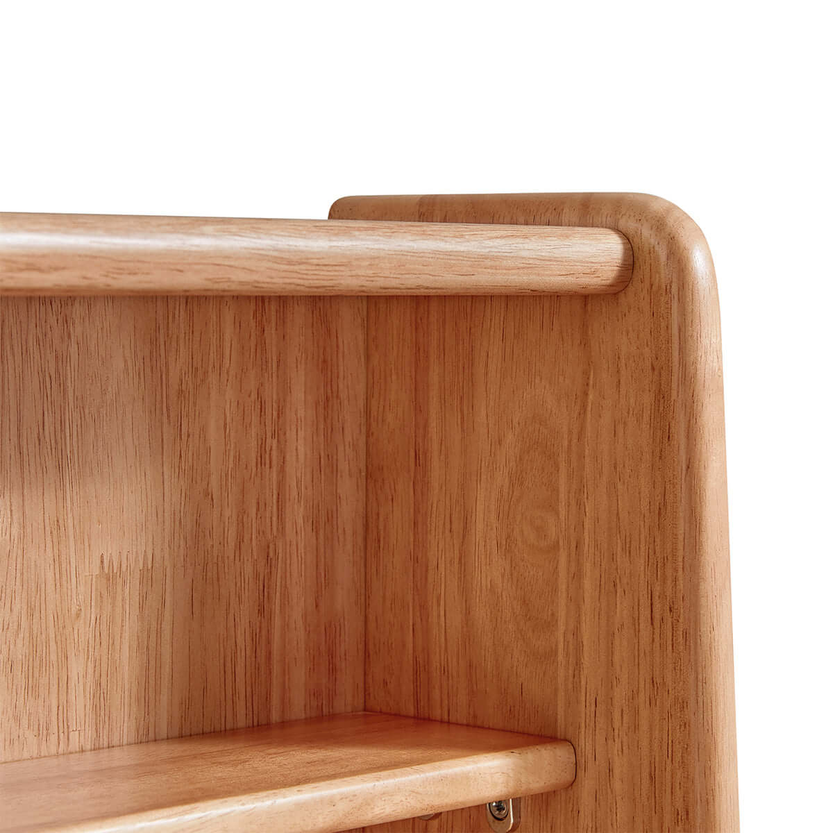 solid wood dressing table with white stool set all natural 14