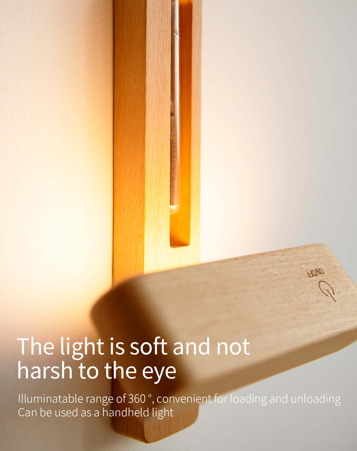 solid wood magnetic sconce vase touch switch light all 6