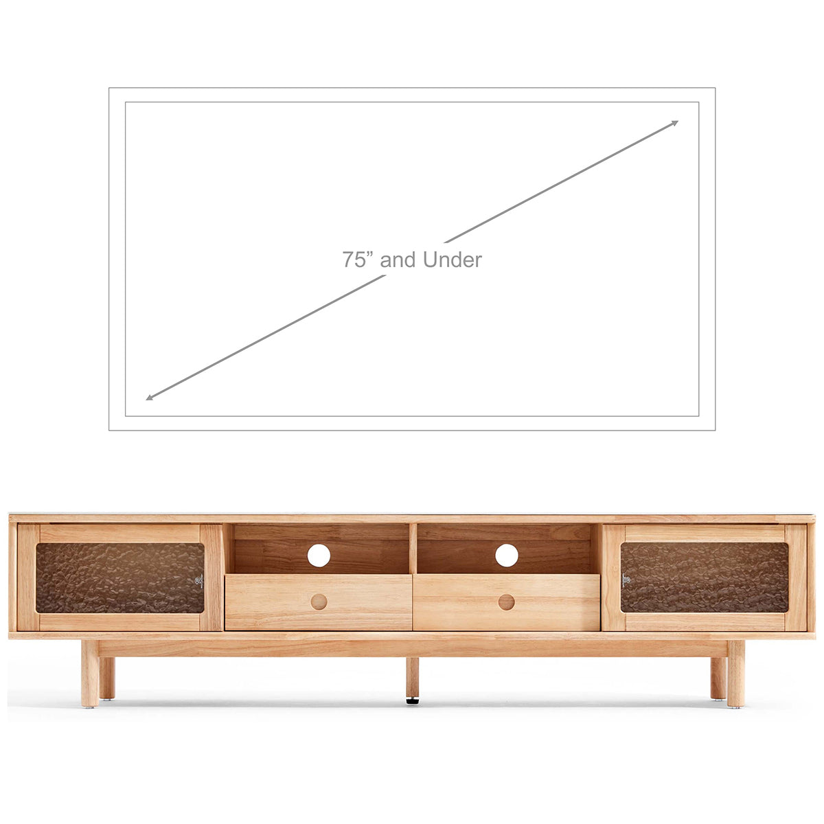 solid wood organic entertainment unit tv console all 18