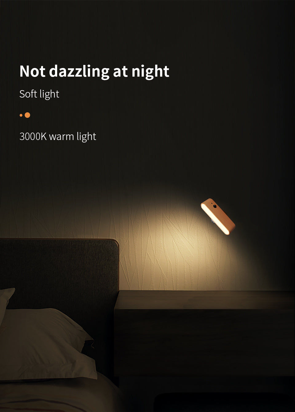 solid wood rechargeable induction light all 6