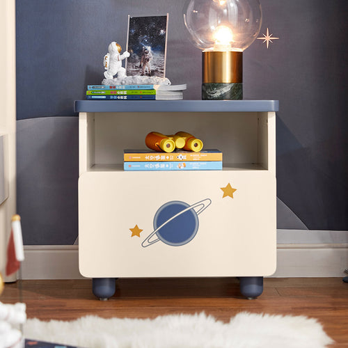 space boy navy and white bedside table all 1