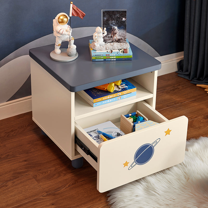 space boy navy and white bedside table all 2