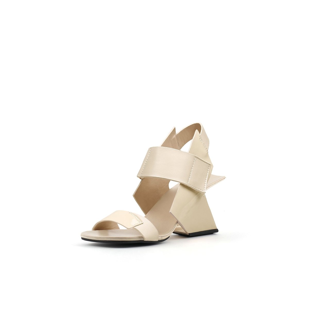 splice structural ankle strap mules all apricot 2