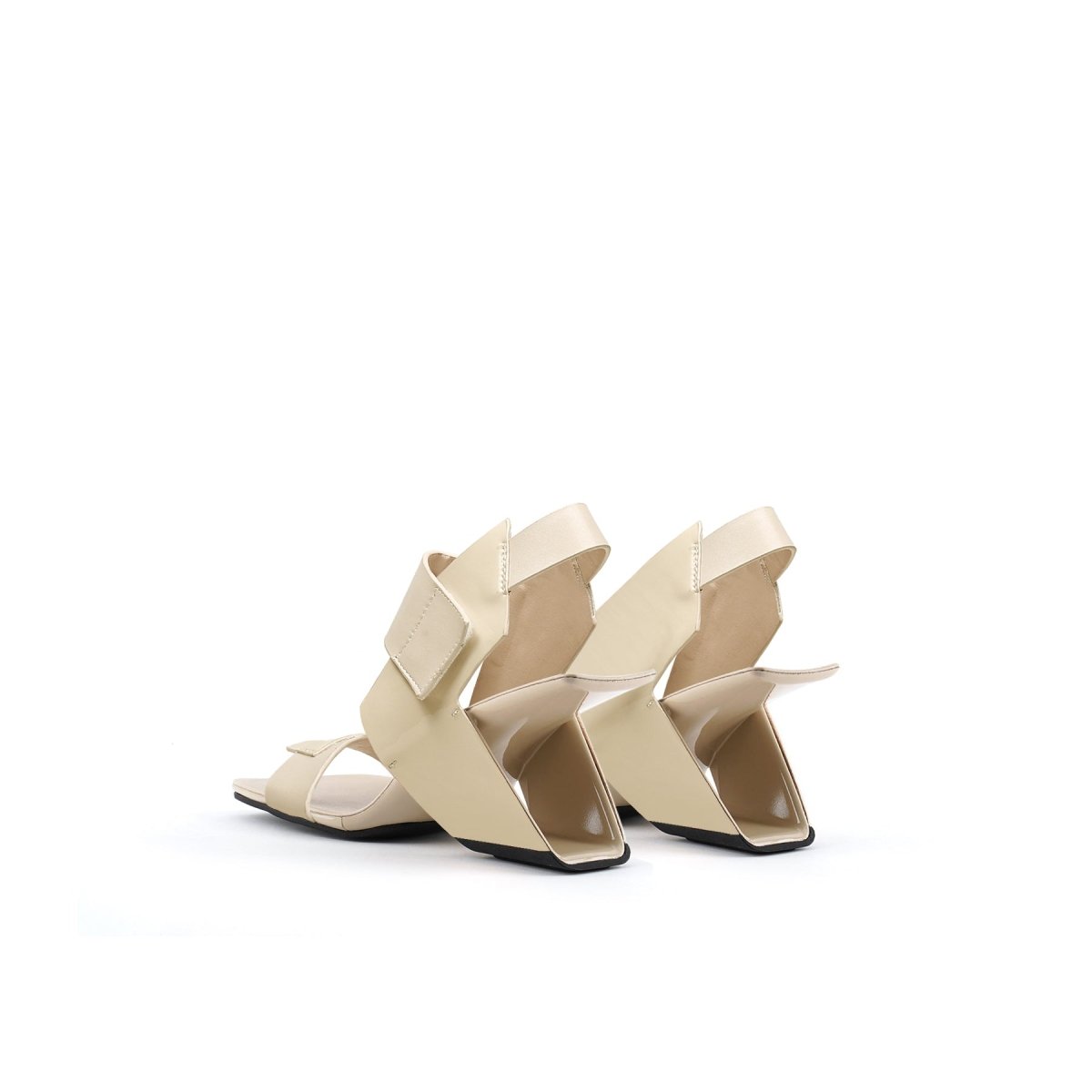 splice structural ankle strap mules all apricot 5