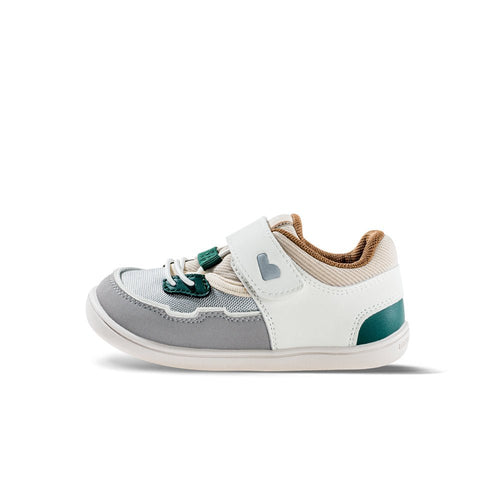 sporty lace with strap baby sneakers all grey 1