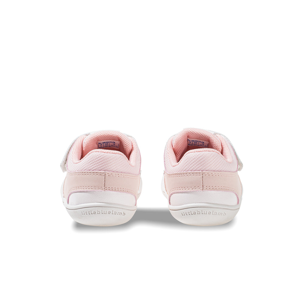 sporty lace with strap baby sneakers all pink 3