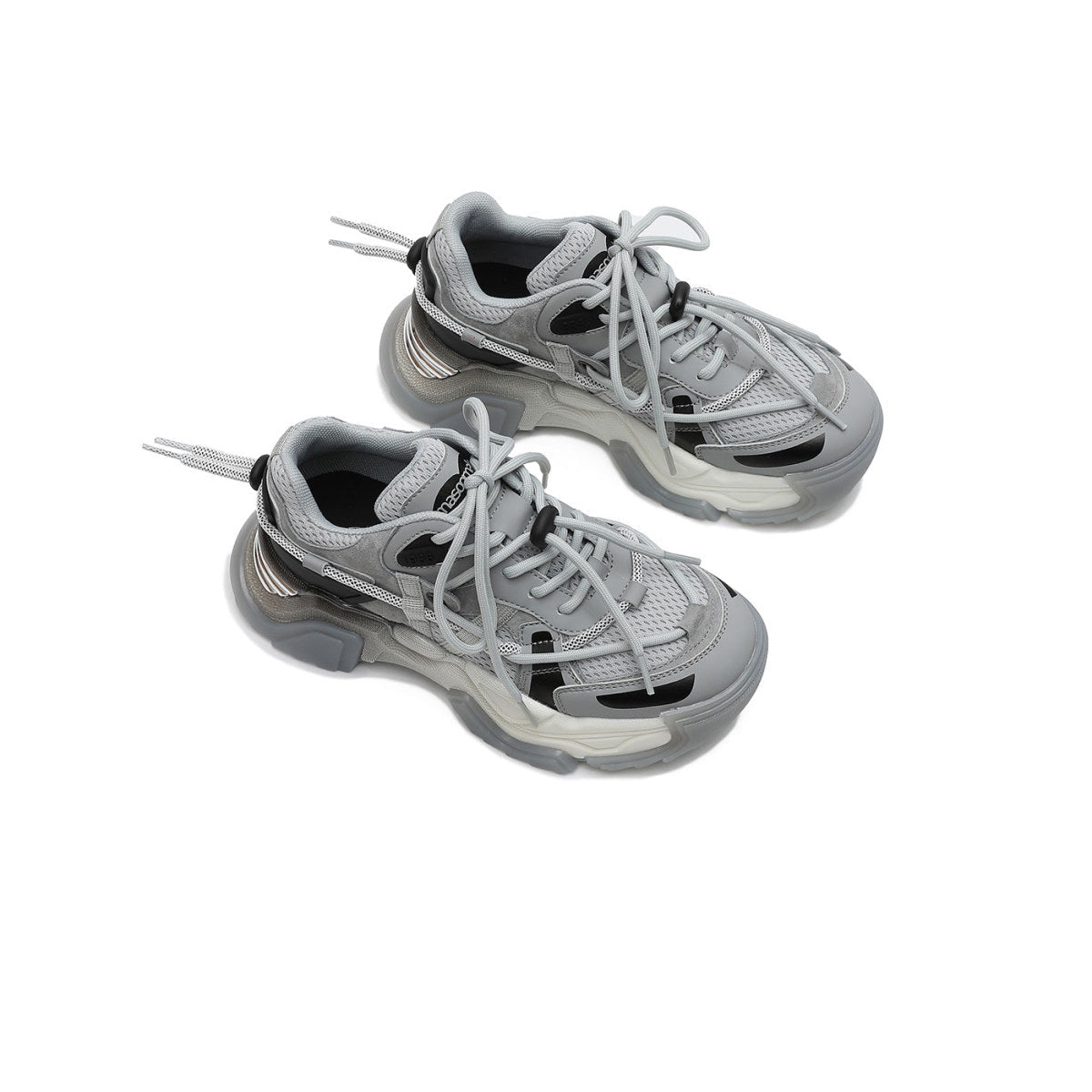 sporty performance sneakers all grey 3