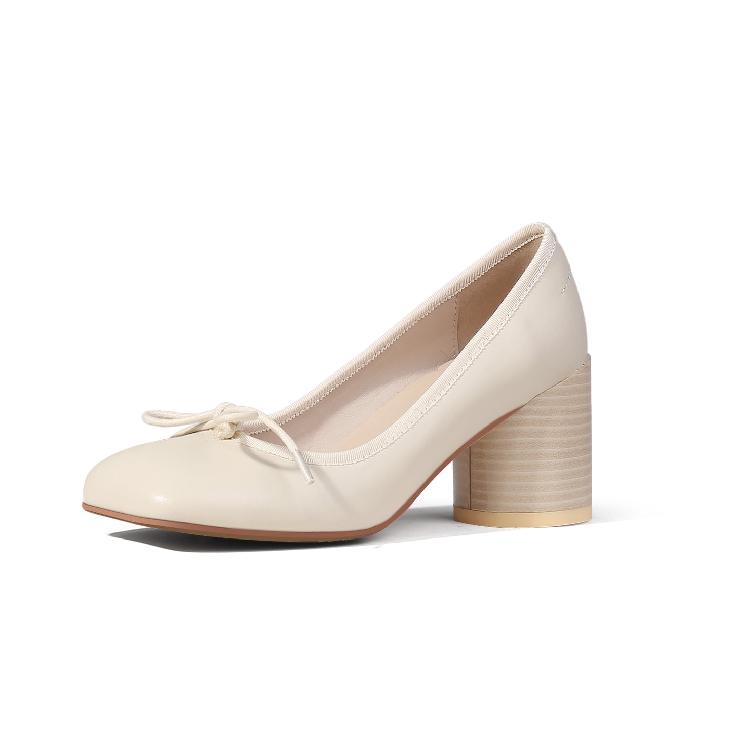 square toe pumps with block heels all apricot 2