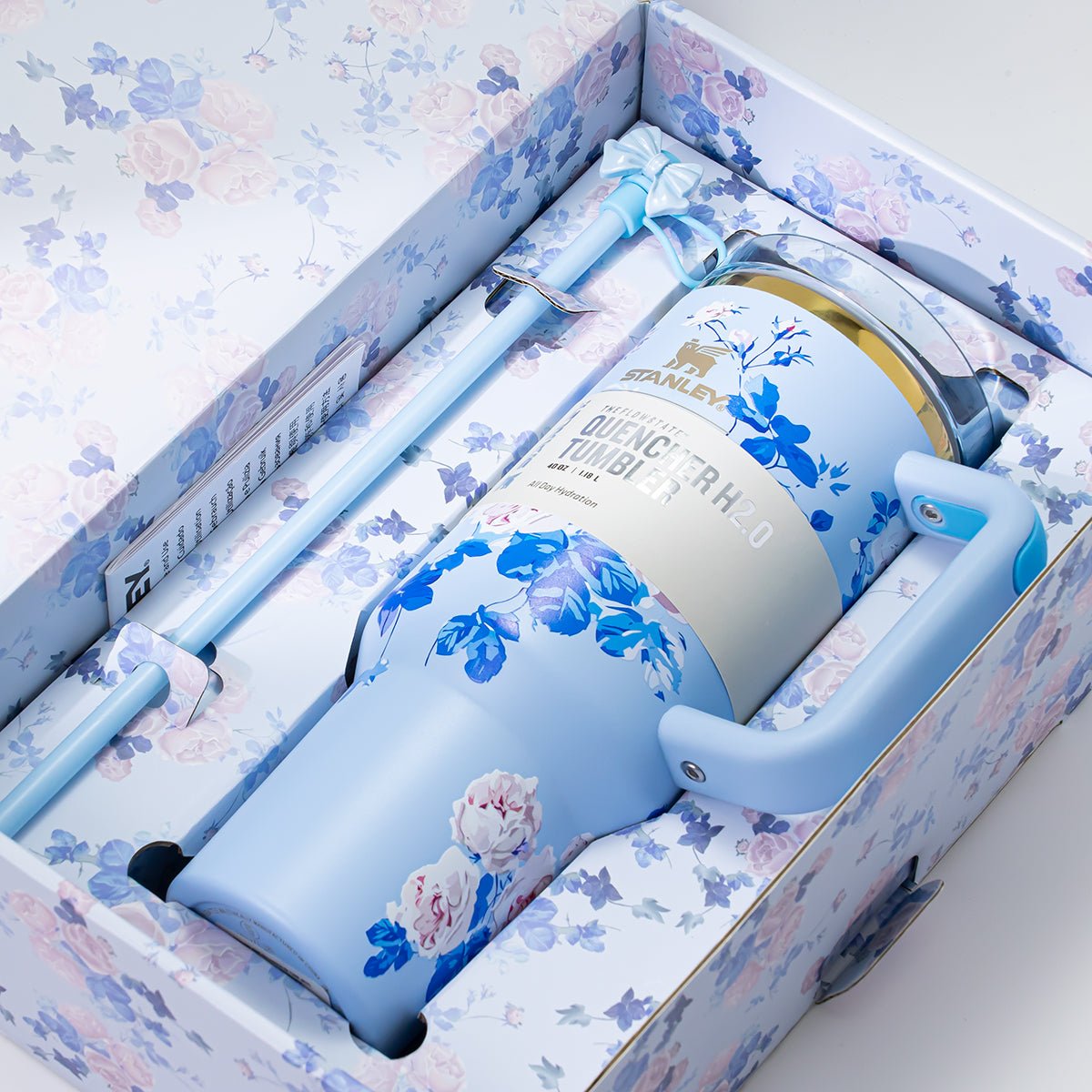 Stanley Blue Floral Breeze Tumbler [Limited Edition] - 0cm