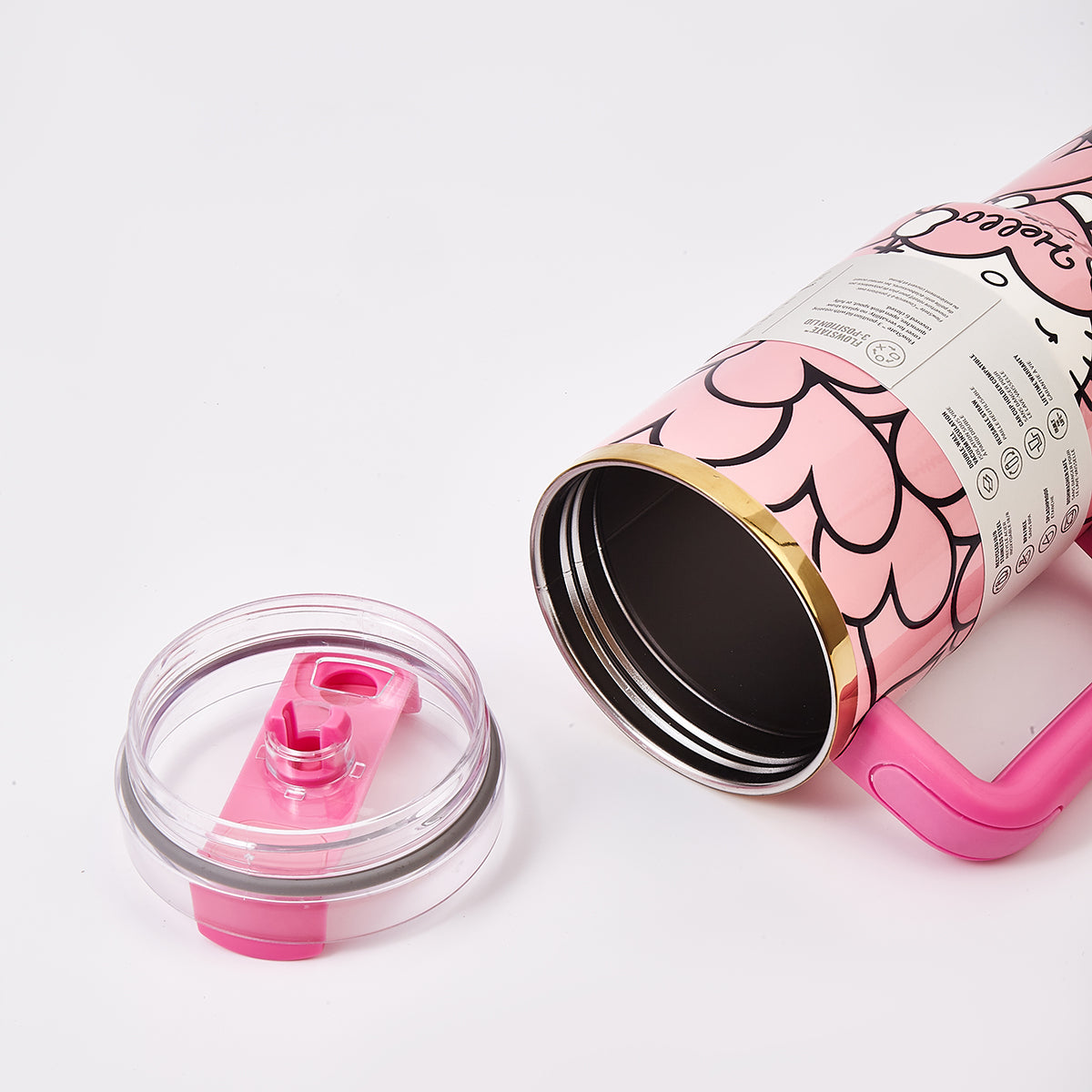 Stanley x Hello Kitty Sweet Hearts Glitter Quencher H2.0 FlowState Tumbler 40oz – Limited Edition