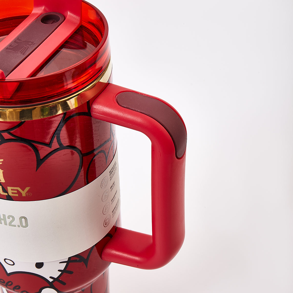 Stanley x Hello Kitty Sweet Hearts Glitter Quencher H2.0 FlowState Tumbler 40oz – Limited Edition