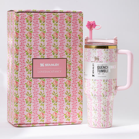 Stanley x LoveShackFancy Blooming Heirloom Quencher H2.0 FlowState Tumbler 40oz