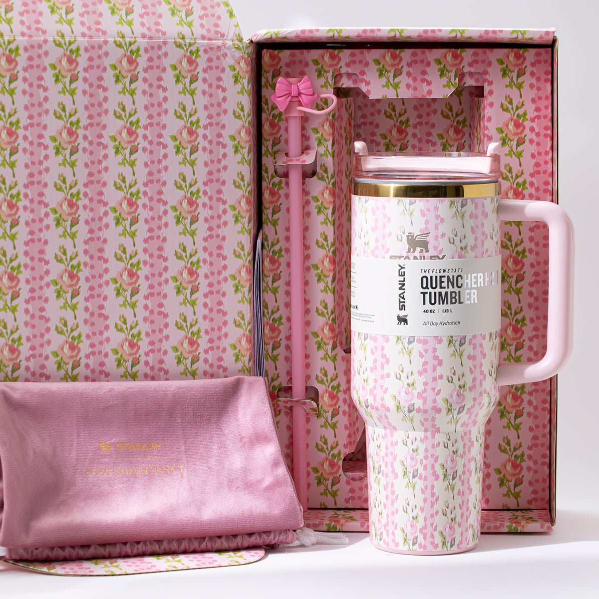 Stanley x LoveShackFancy Blooming Heirloom Quencher H2.0 FlowState Tumbler 40oz