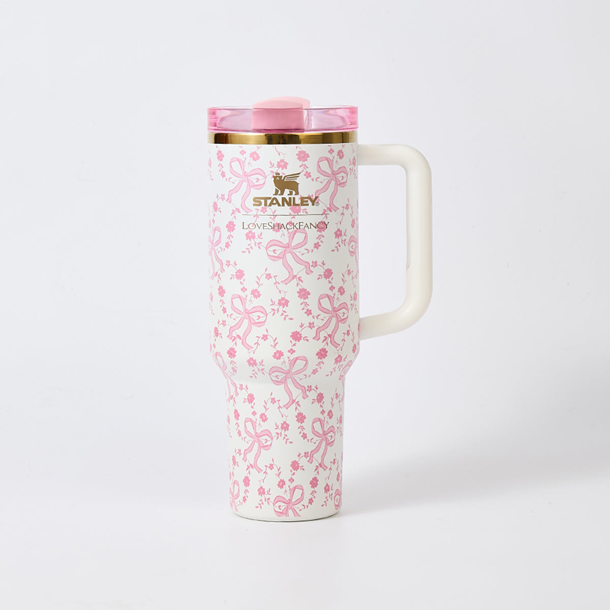 Stanley x LoveShackFancy Bow Blossom Quencher H2.0 FlowState Tumbler 40oz – Limited Edition