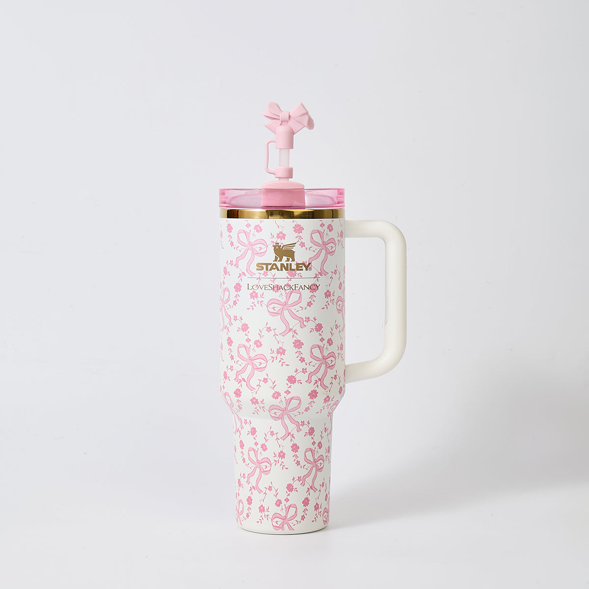 Stanley x LoveShackFancy Bow Blossom Quencher H2.0 FlowState Tumbler 40oz – Limited Edition